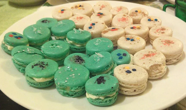 Coconut and Vanilla Bean Macarons