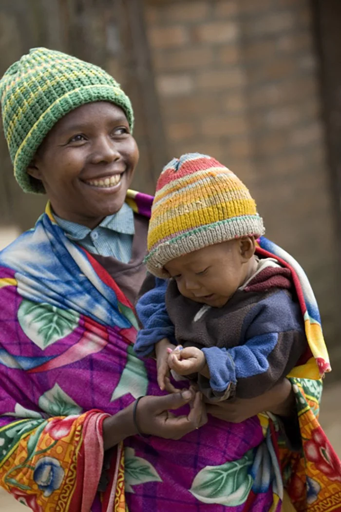 Malgache et bébé