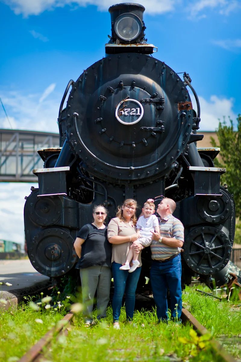 Sharlette Family Portraits at the Utica Train Station