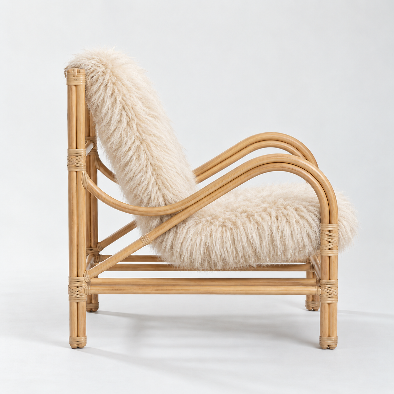 Ivory Fur Rattan Lounge Chair (1).png