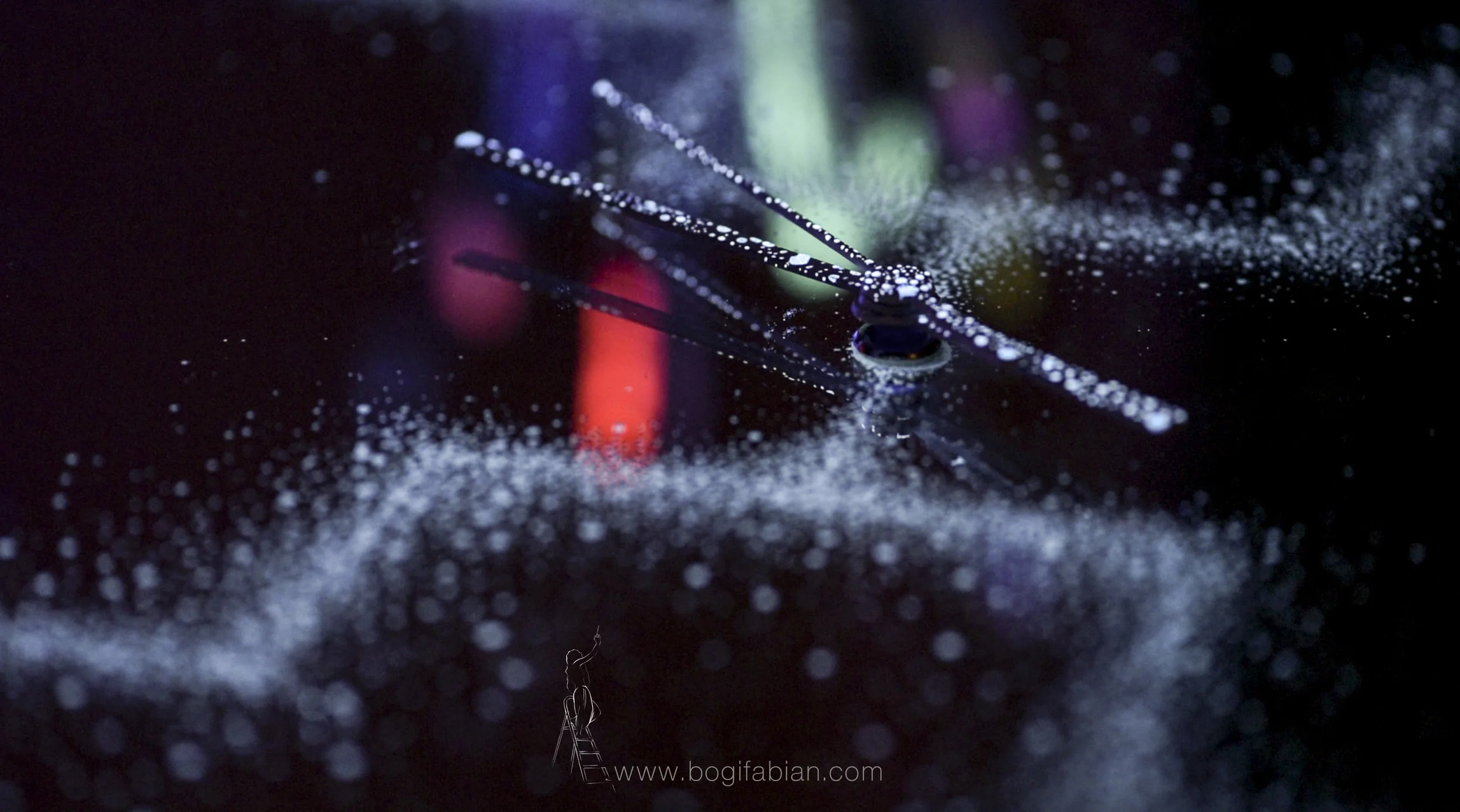 Bogi Fabian Glow in the dark mirror clock Etznab mayancalendar