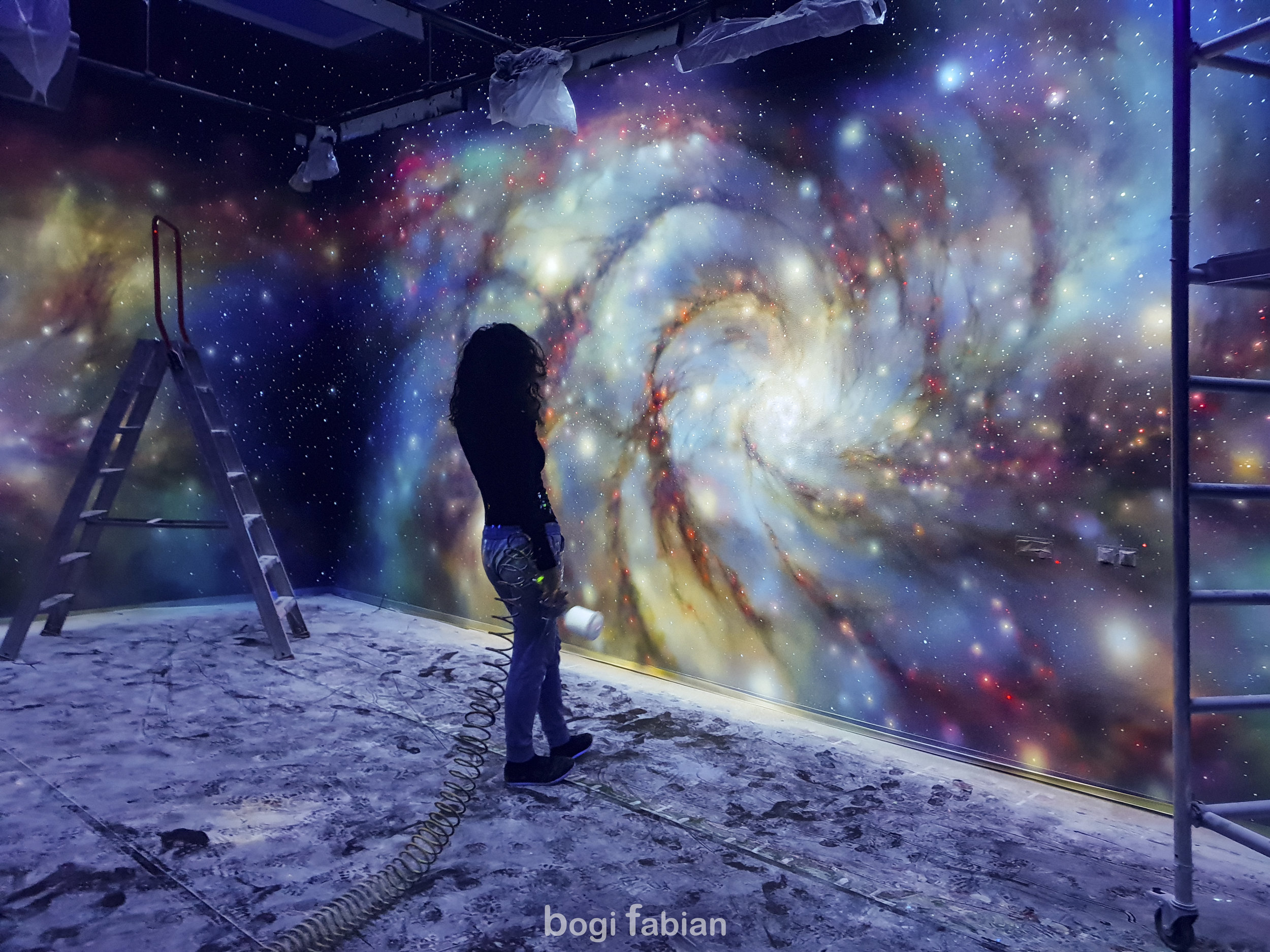 Glowing Galaxy Murals Connecting You To The Cosmos