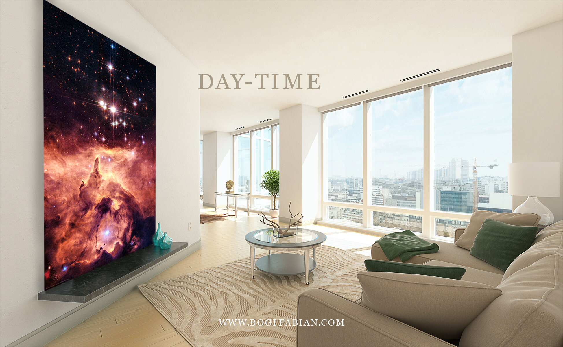 GLOWING PRINT PISMIS 24 SPACE TELESCOPE BUBBLE NEBULA Milky Way day .jpg