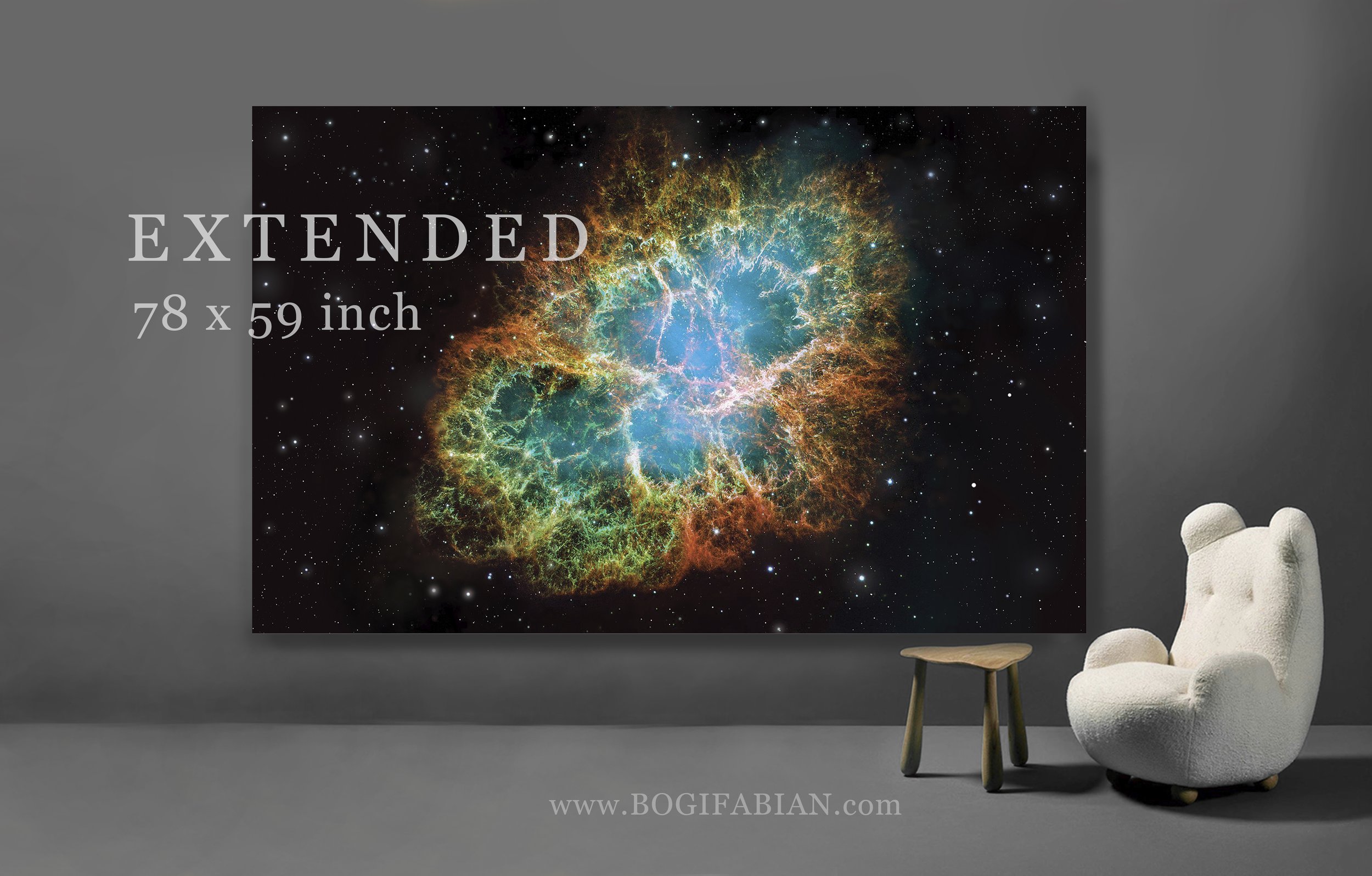 11 CRAB EXTENDED NIGHT+BOGI+FABIAN+GLOWING+PRINT+PILLARS+OF+CREATION+Nebula+Hubble+Space+Telescope+.jpg