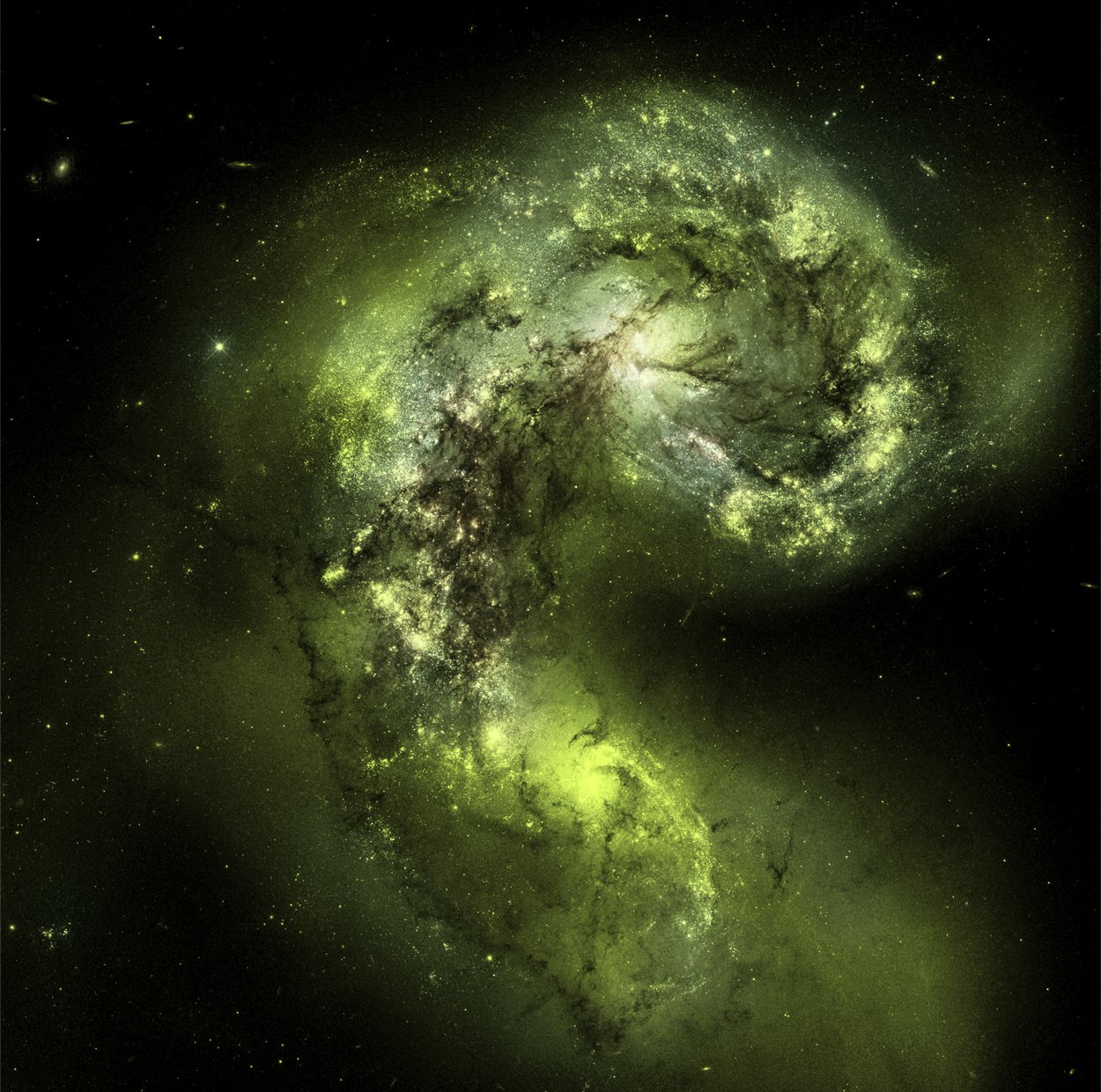 11 GLOWING+PRINT+Antennae+Galaxies+SPACE+TELESCOPE+BUBBLE+NEBULA+Milky+Way+NIGHT+.jpg