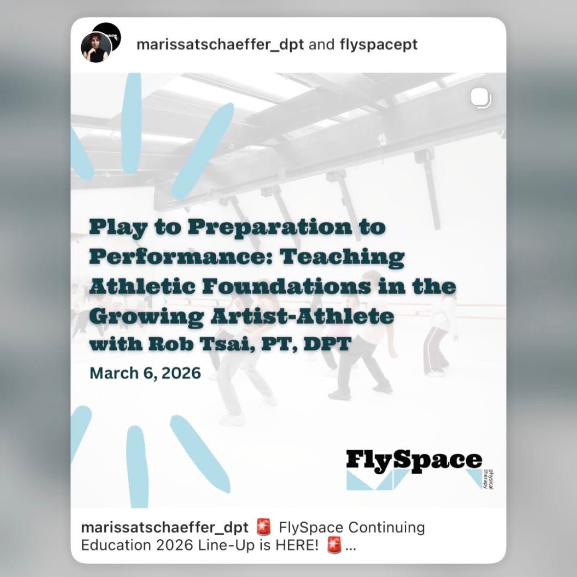 Hi New York :) Let's hang out in March! 

I am looking forward to sharing principles, ideas, and thoughts that I&rsquo;ve learned from working with artist-athletes and movers in the studio, high school, collegiate, and professional settings. These ar
