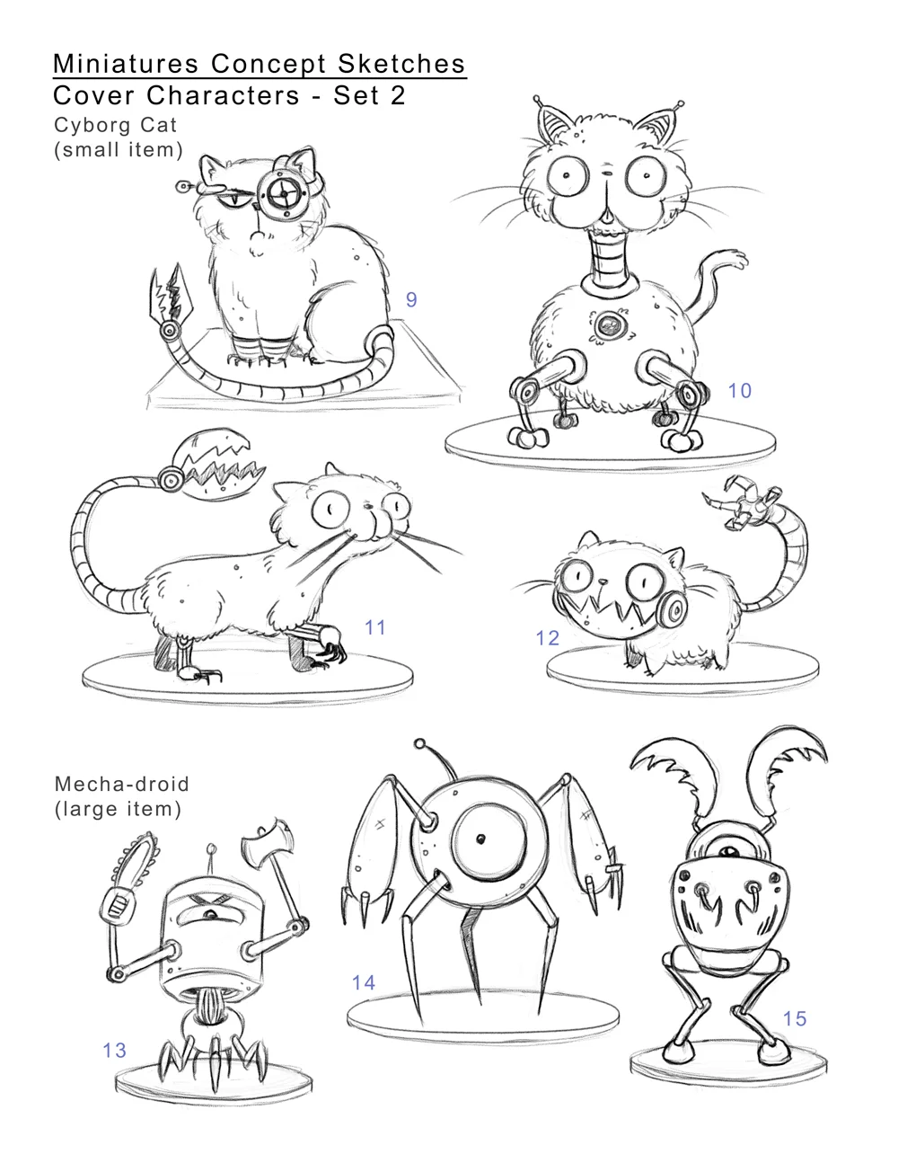 Character concepts for Miniatures book cover