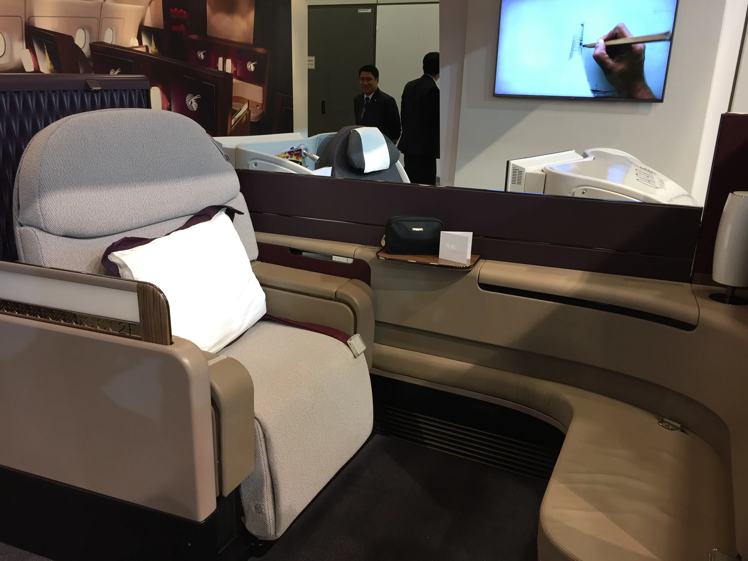 The new First Class - Qatar Airways Airbus 380