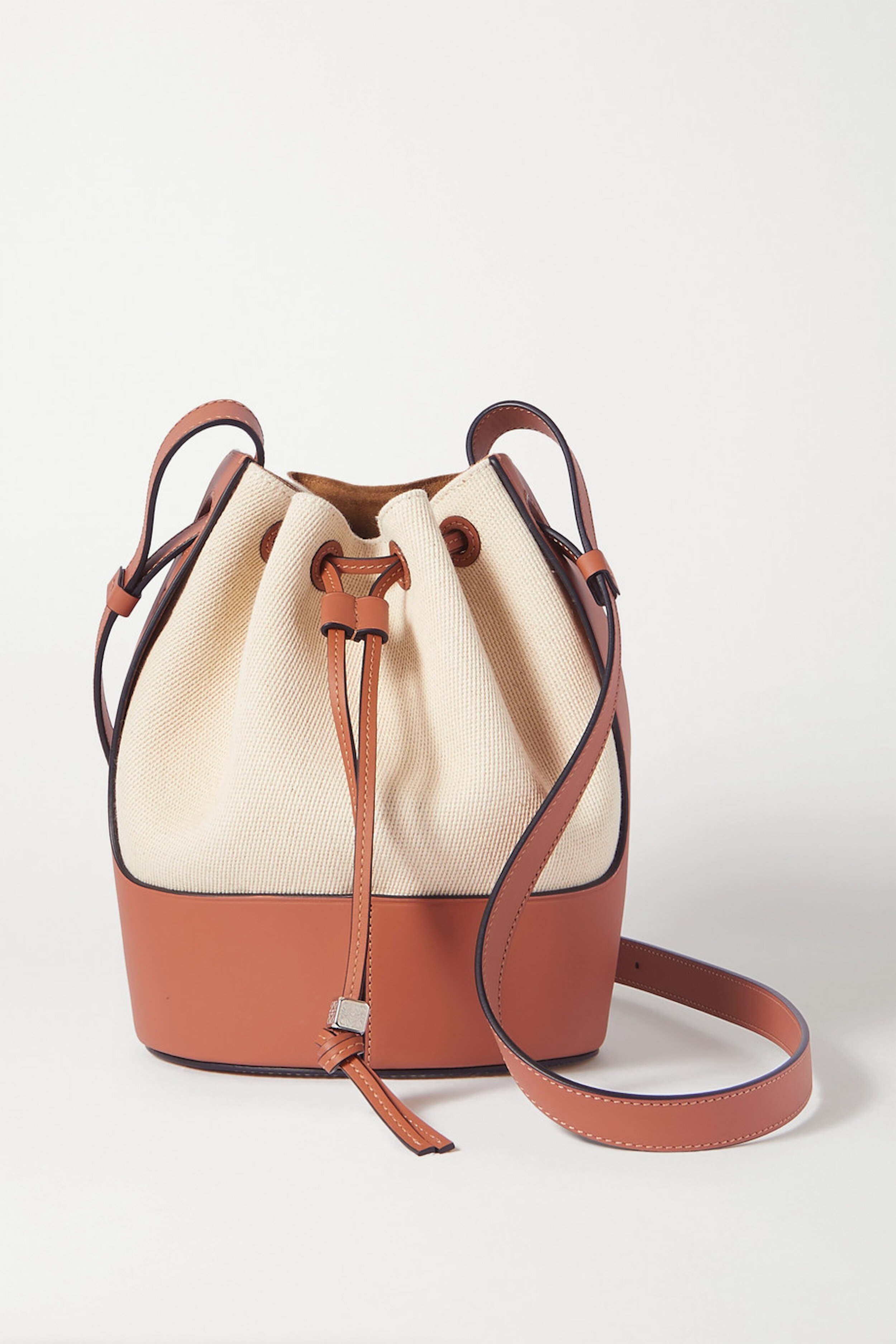 Cotton-Canvas and Leather Bucket Bag by Loewe