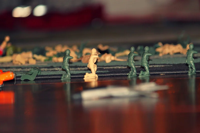 {the solider in white}