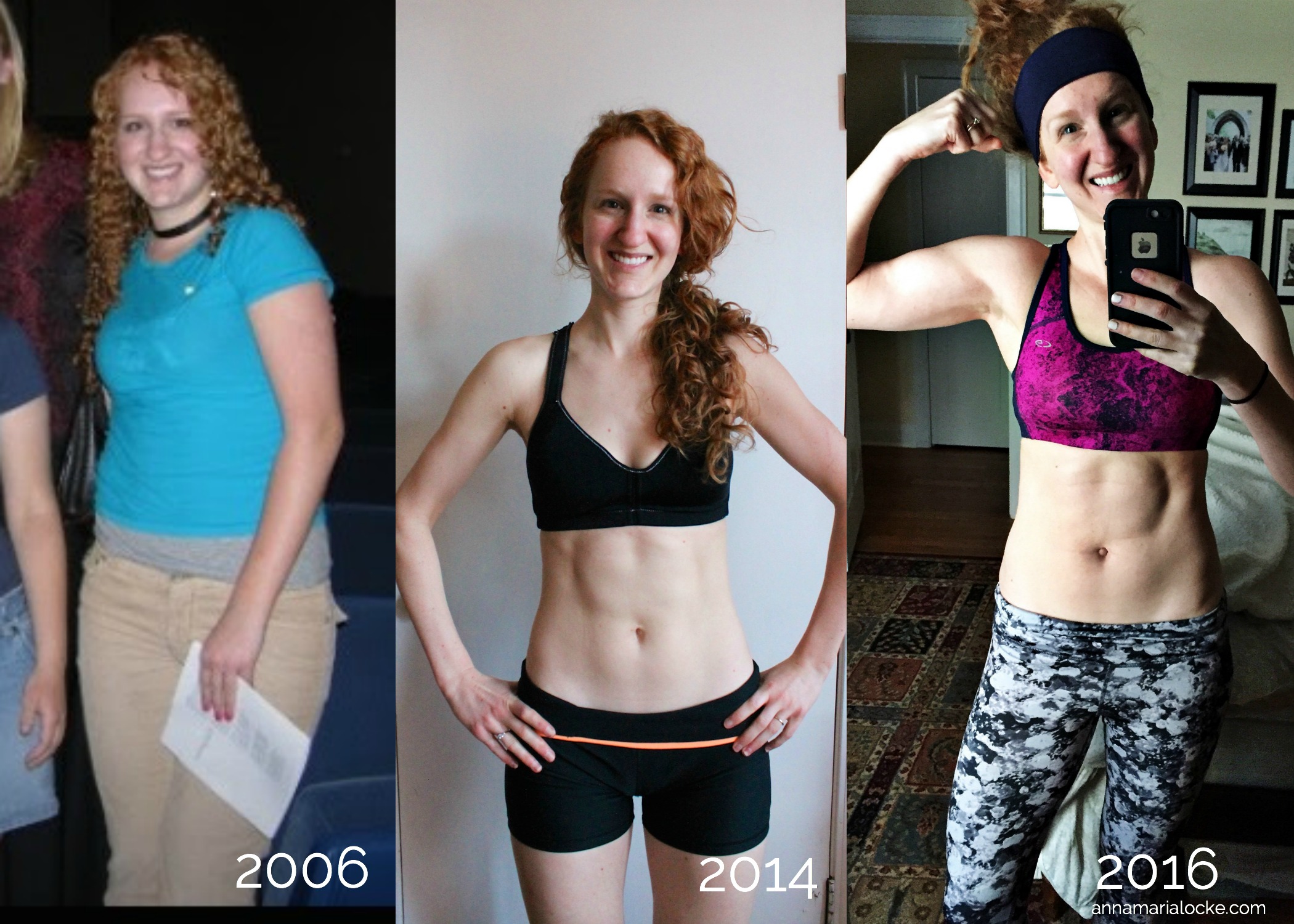 Me at my heaviest weight, lightest weight, and today...somewhere in between but in the best shape of my life.
