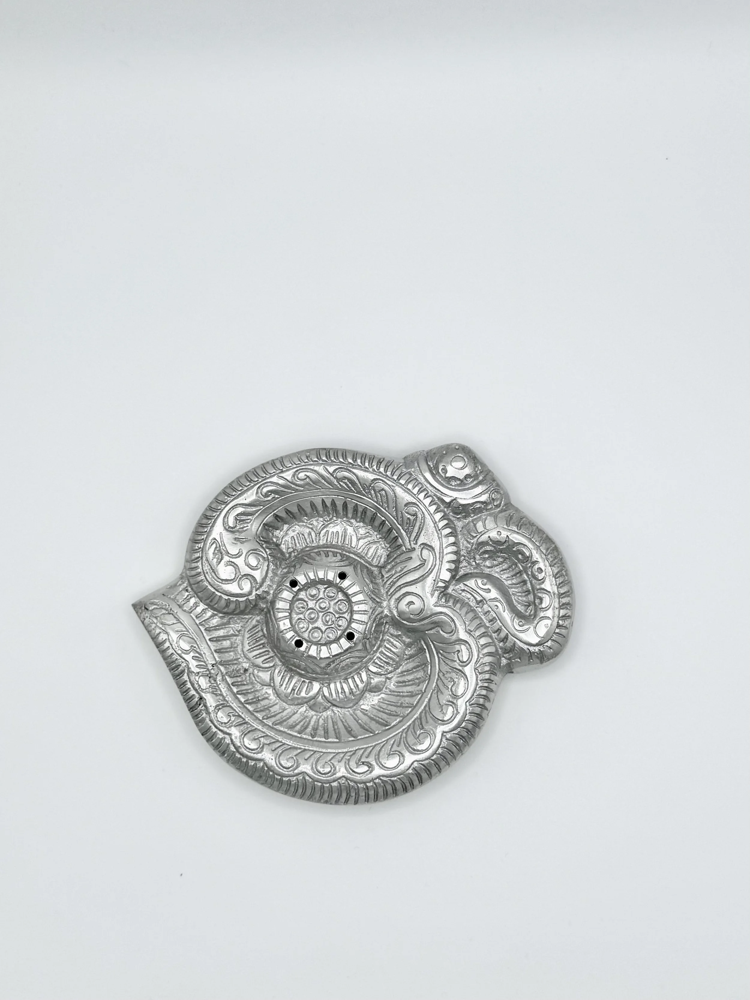Aluminum OM Incense Plate – Simple & Spiritual