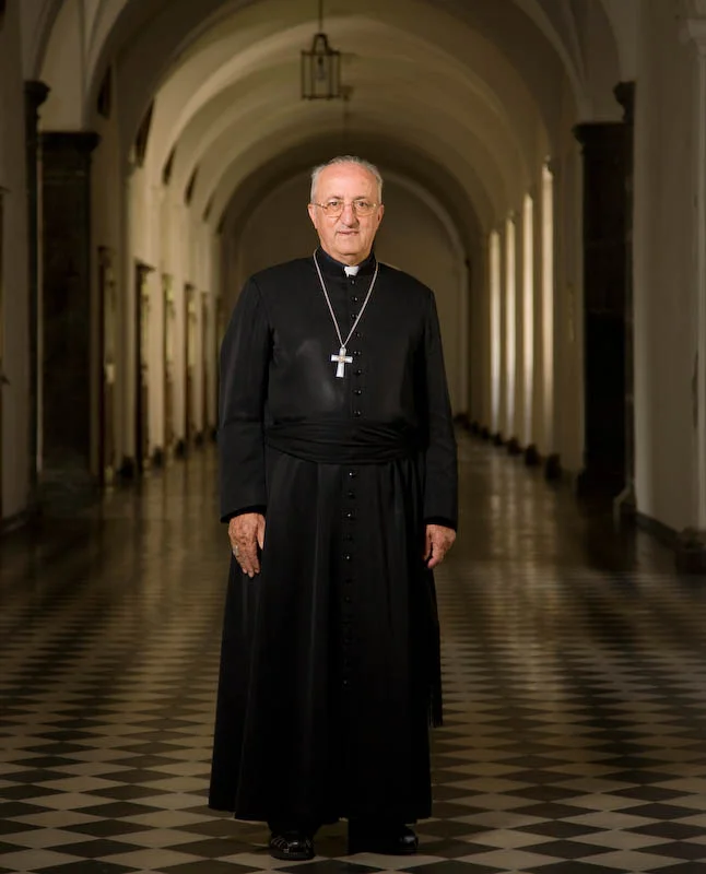 Mgr Joseph Roduit, père-abbé de l'abbaye de Saint-Maurice. Septembre 2008.