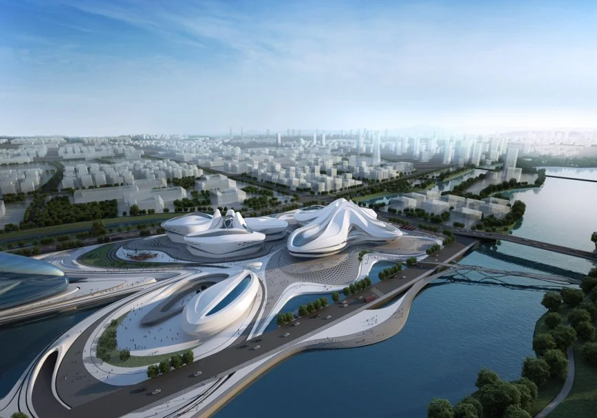 Changsha Meixihu International Culture Art Centre (Credit: Zaha Hadid Architects)