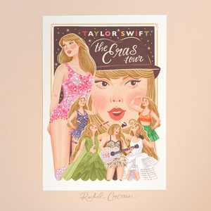Taylor Swift The Eras Tour Dublin | Illustrated Poster Print