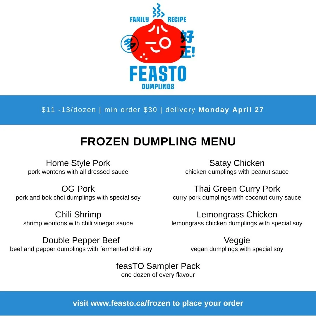 ORDER by this coming Sunday for deliveries next Monday 🎉🥟