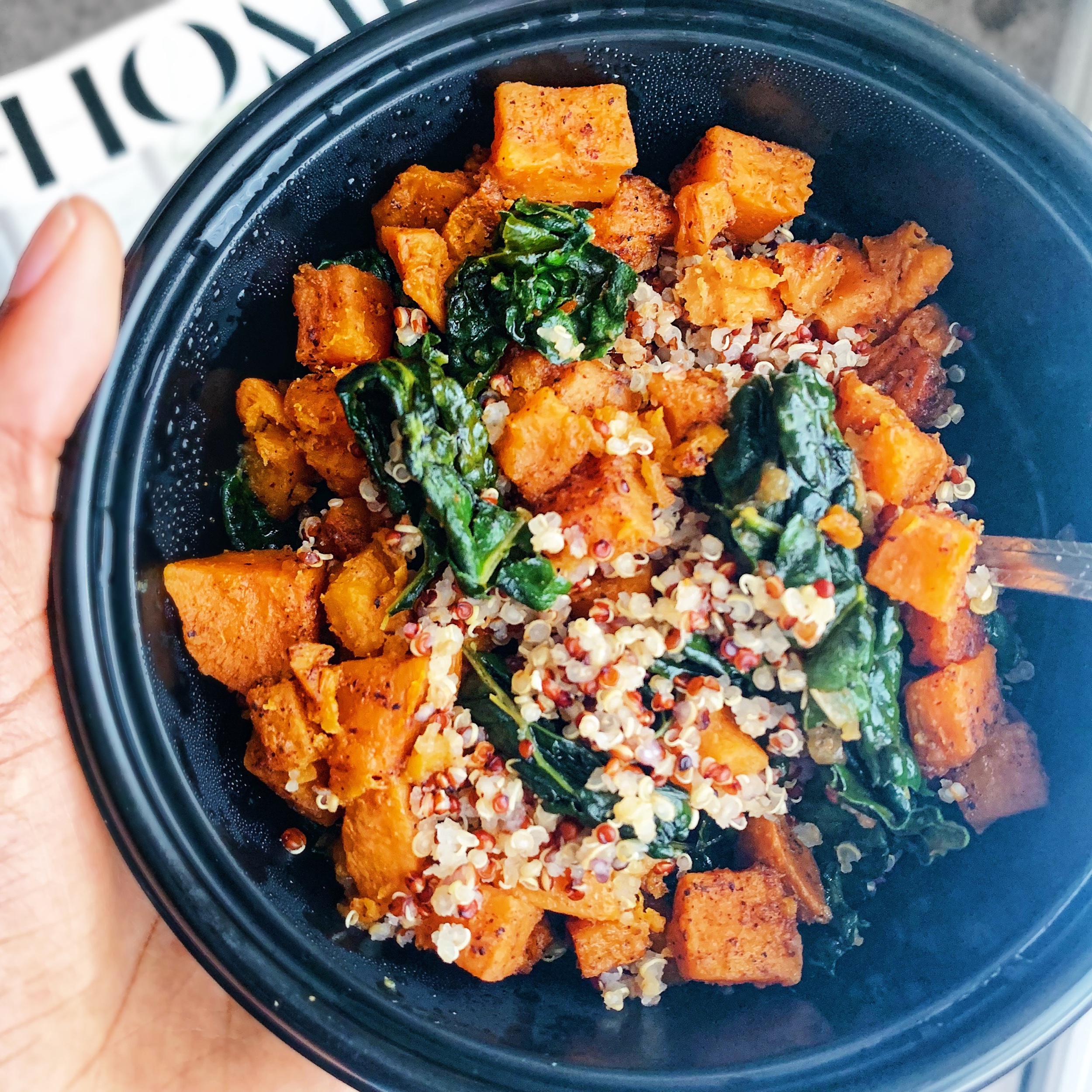 Kale & Sweet Potato Quinoa Bowl
