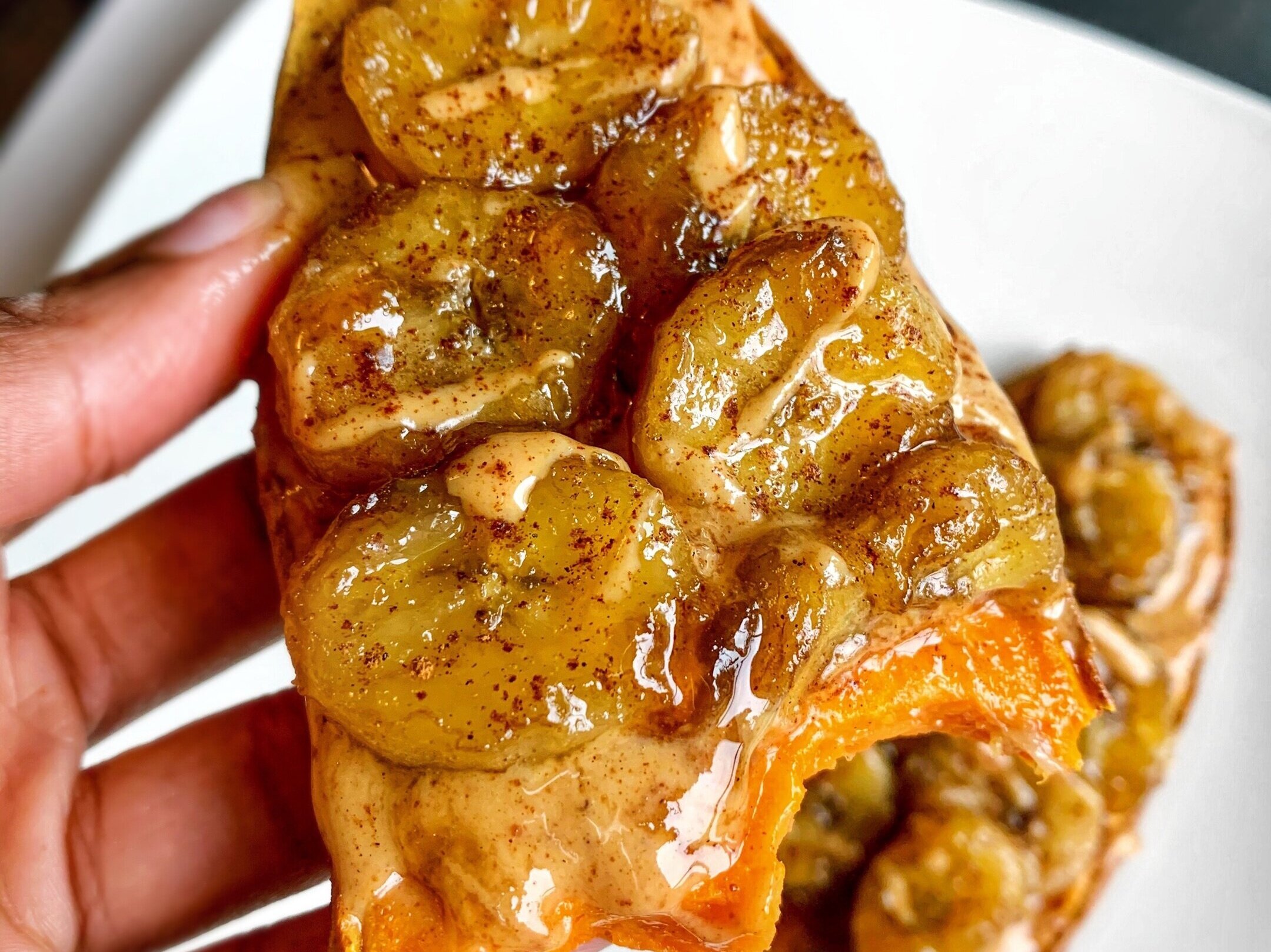 Banana Foster Sweet Potato Toast