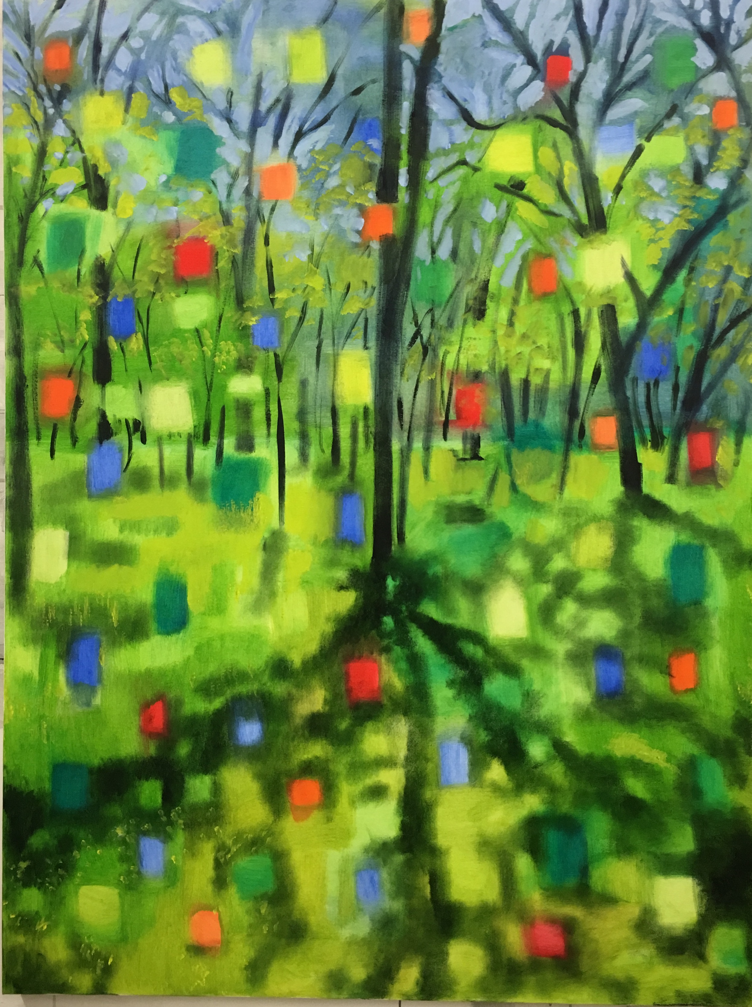 Lone Tree, Oil on Canvas, 48 x 36" 