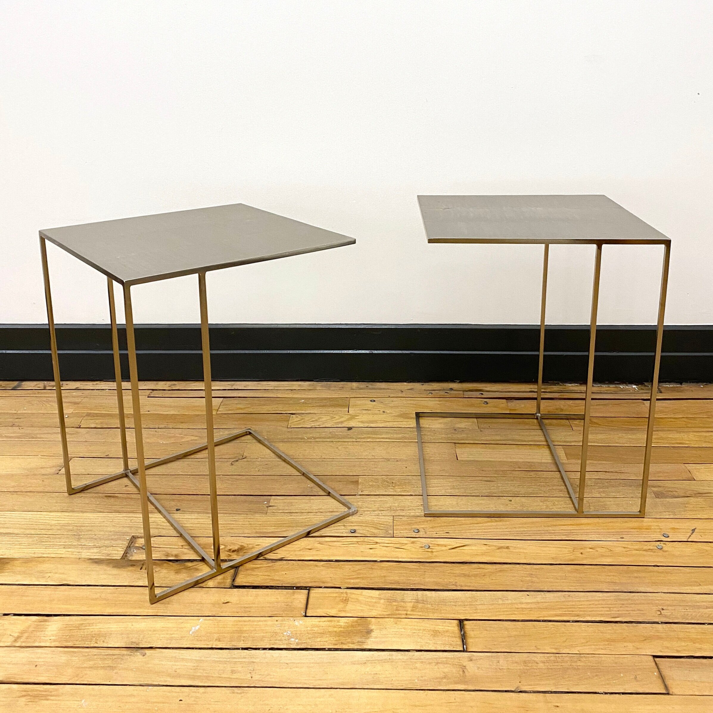 Pair of Minotti 'Leger' Side Tables — JAM