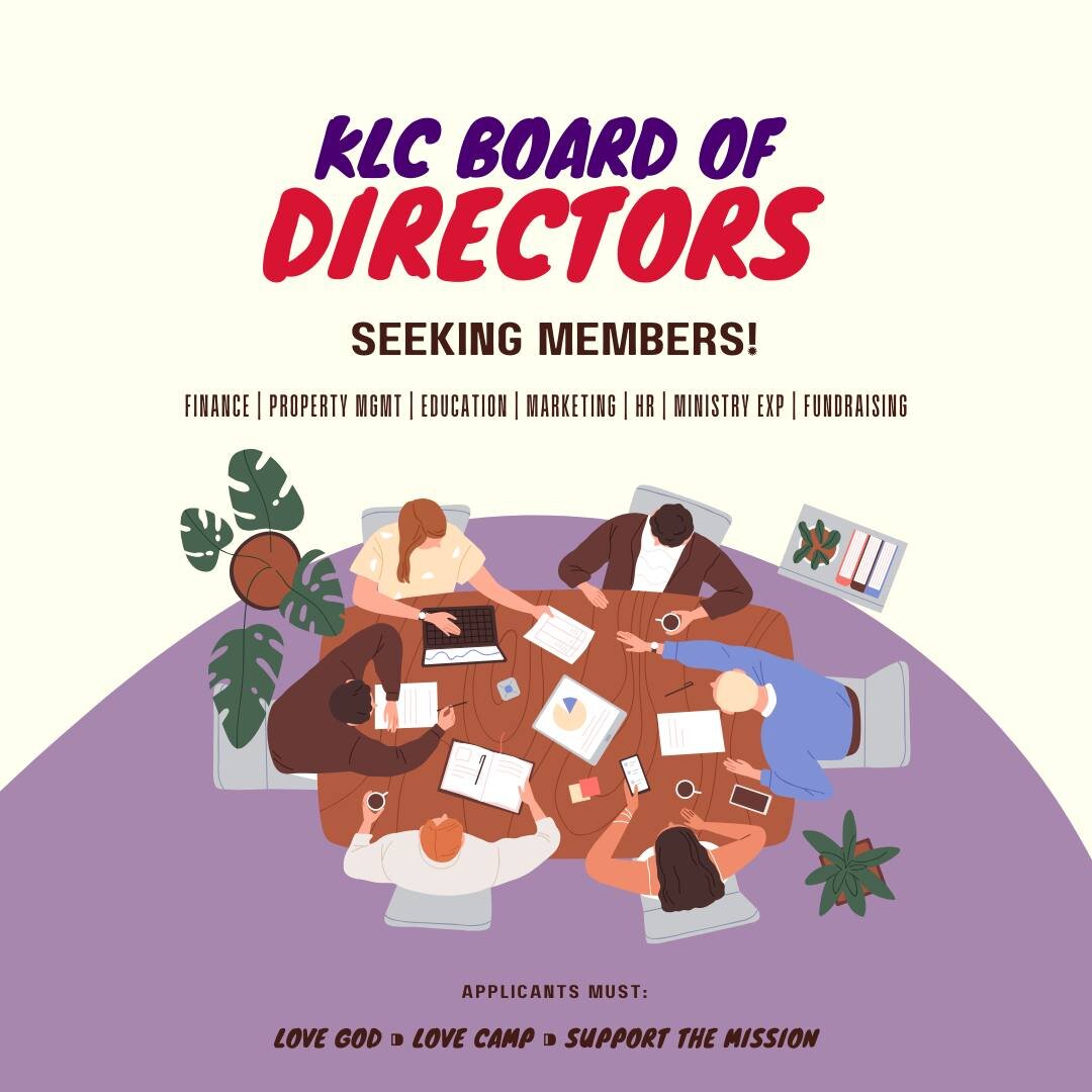 Hello? Is it you we're looking for? (➡️ scroll for more)

Our board of directors is one of a kind, made up of people who believe in the life-changing potential of camp. Contact Lana, our Board Chair, if you're ready to make an impact. 

email: boardc