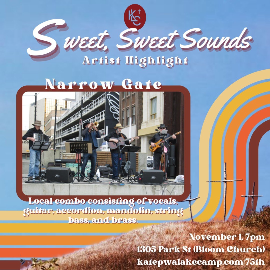 Artist Highlight #2: Narrow Gate

Many of you will know these guys - Narrow Gate is a versatile band based in Regina, known for their uplifting performances blending gospel, blues, folk, pop, hymns, and old-time hits. The group features a variety of 