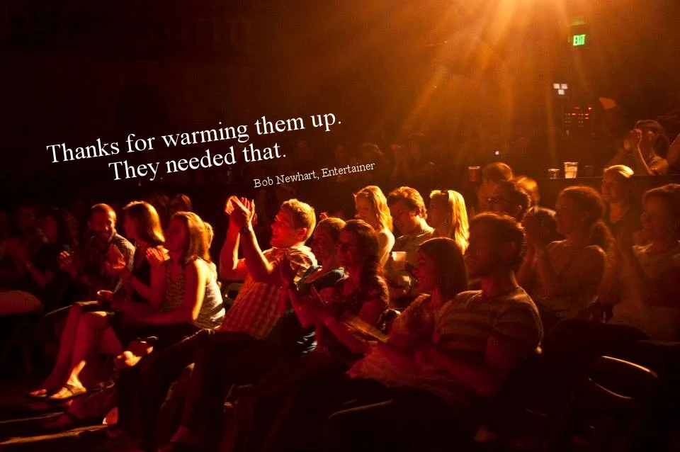 This photo was taken by photojournalist Kia Ruiz ( http://bodhibear.net ) at an actual event emceed by Jared Ewy.