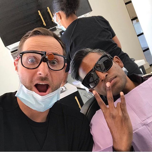 Happy birthday to my good friend @statestreetdental! Thanks for fixing my chipped tooth yesterday 😷.