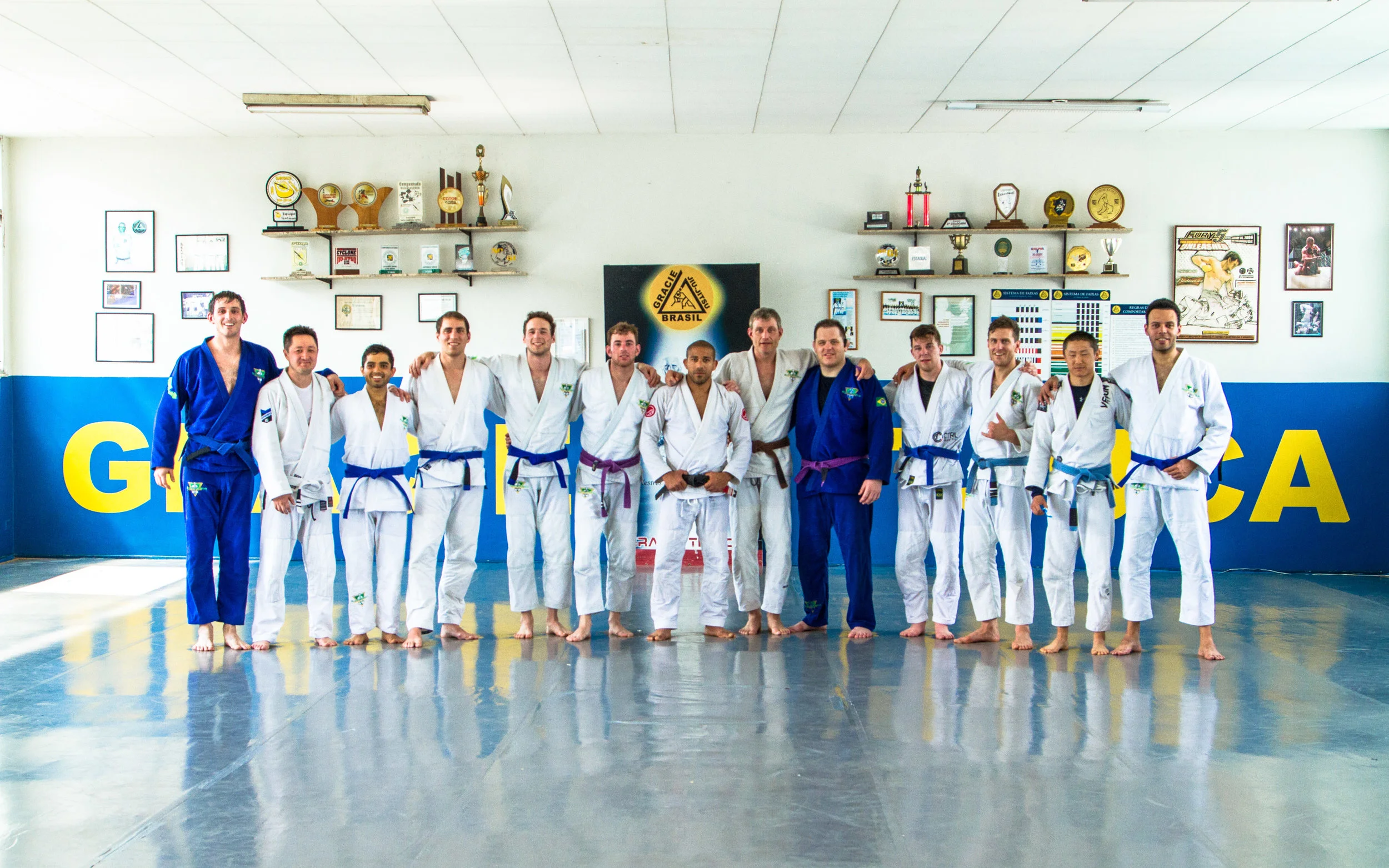 The Romulo Melo team training at Gracie Tijuca
