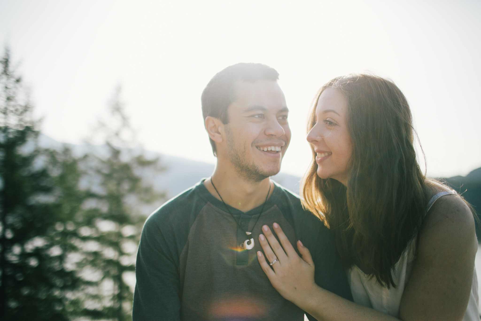 A North Vancouver Deep cove and Quarry rock engagement session. Vancouver wedding, lifestyle and portrait photographer. Lesley Laine