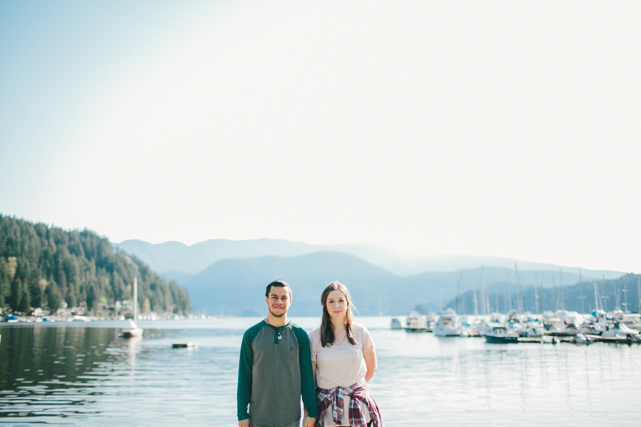 A North Vancouver Deep cove and Quarry rock engagement session. Vancouver wedding, lifestyle and portrait photographer. Lesley Laine