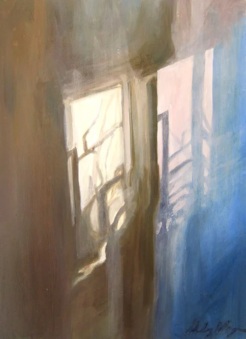 we have only lived as transients (window shadow)