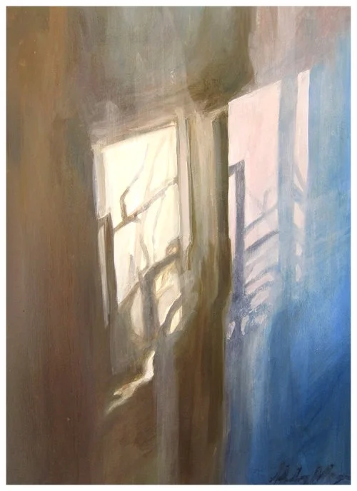 we have only lived as transients (window shadow)