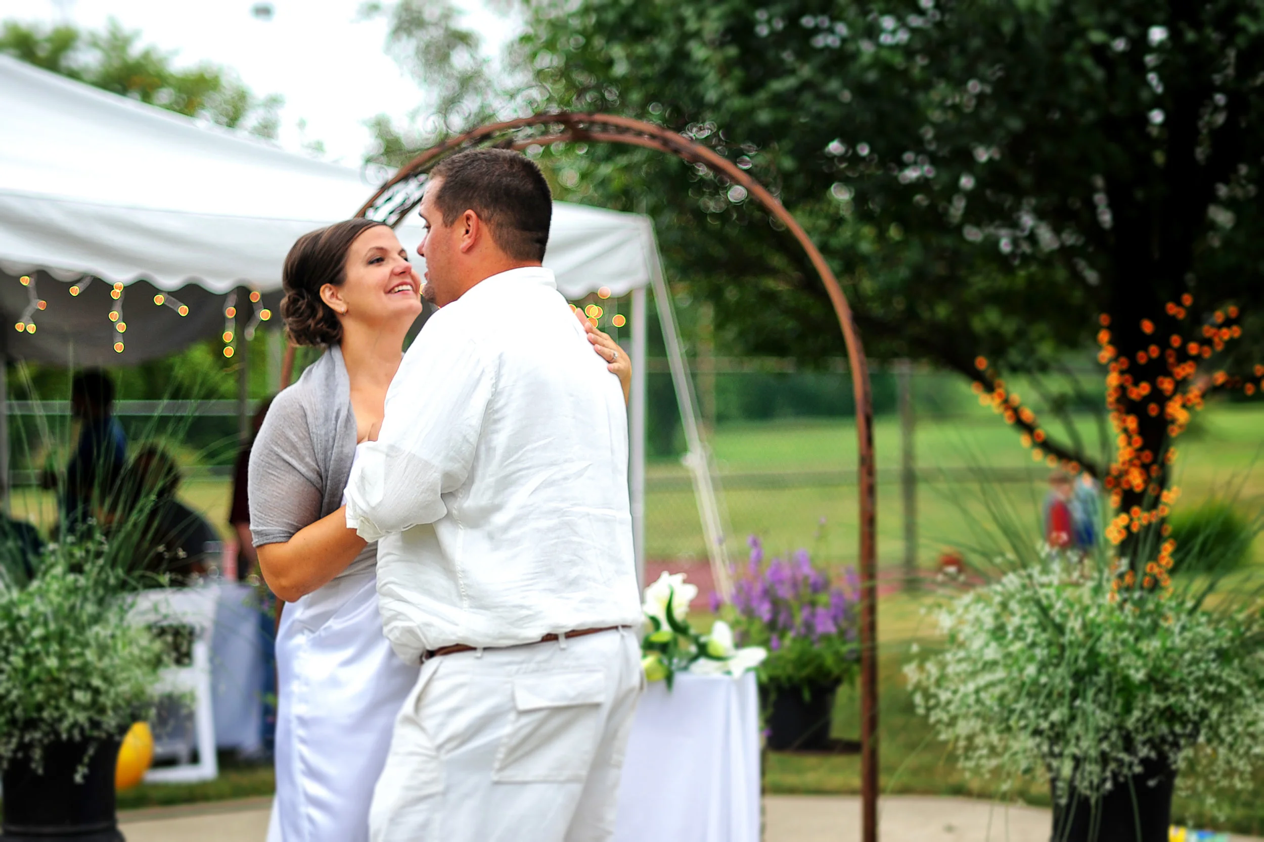 GRAMS' BACKYARD WEDDING