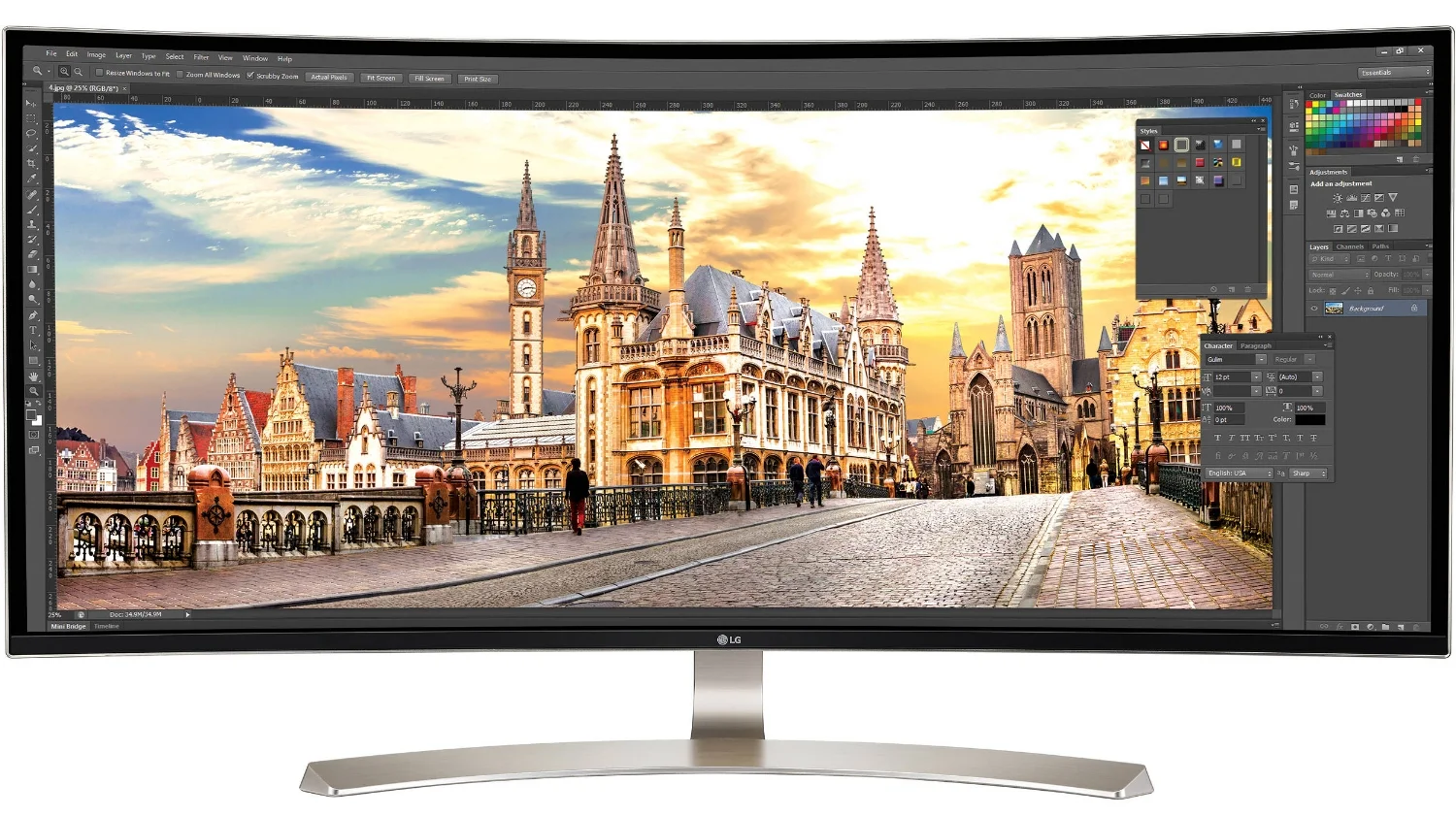 LG 38" curved 21:9 monitor