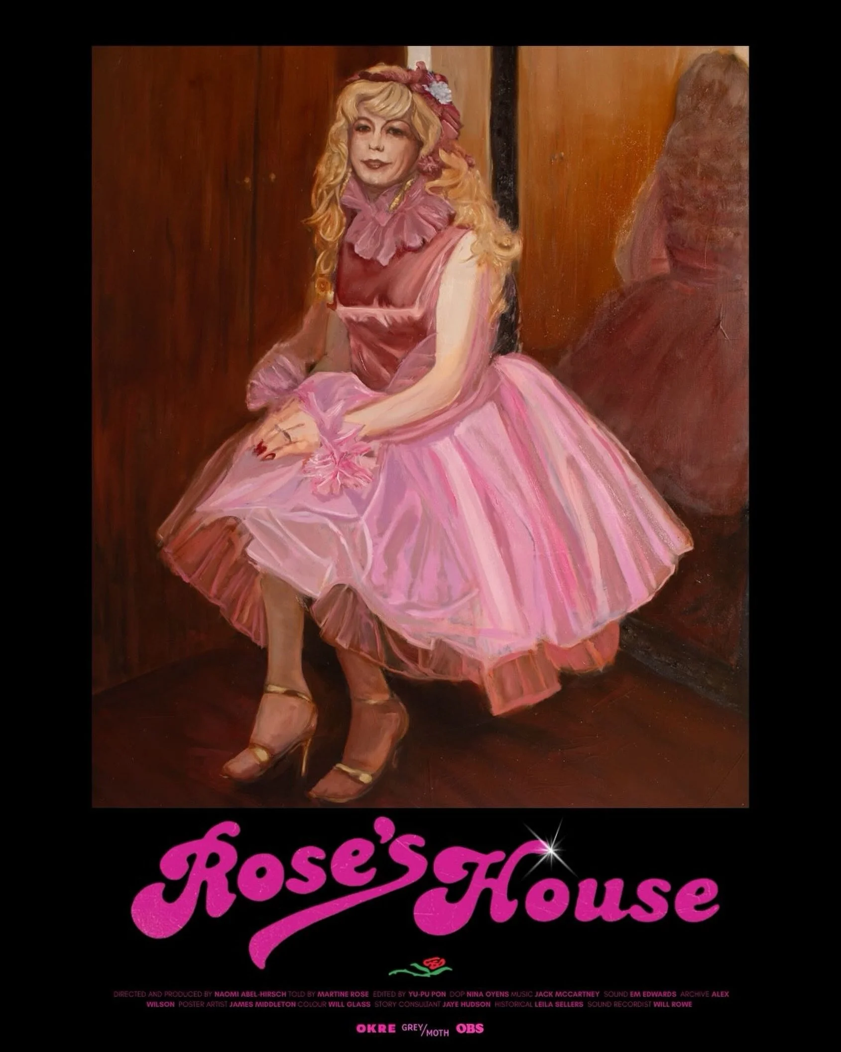 @roseshousedoc_ poster reveal! 

@noma_scotia #documentary is set during the late 1970s and 1980s, Rose&rsquo;s House, a nondescript terrace home in Sheffield, provided a safe space for a marginalised community of trans women to express themselves an