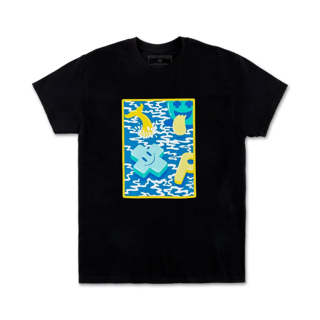 Pink Dolphin Floatie Tee Spring '19 (Black)