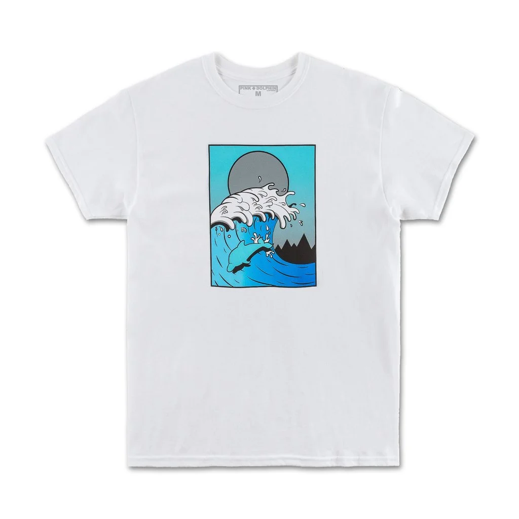 Pink Dolphin Till Dusk Tee Spring '19 (White)