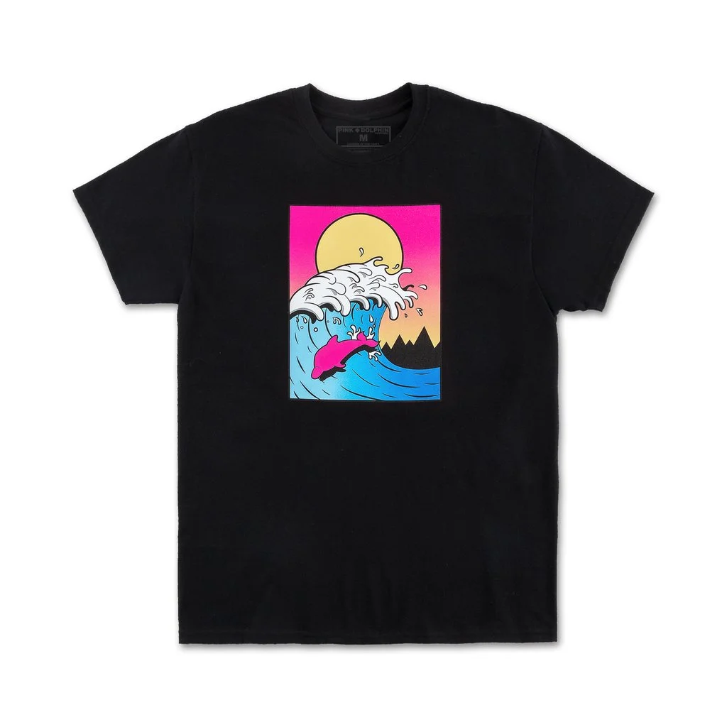 Pink Dolphin Till Dusk Tee Spring '19 (Black)