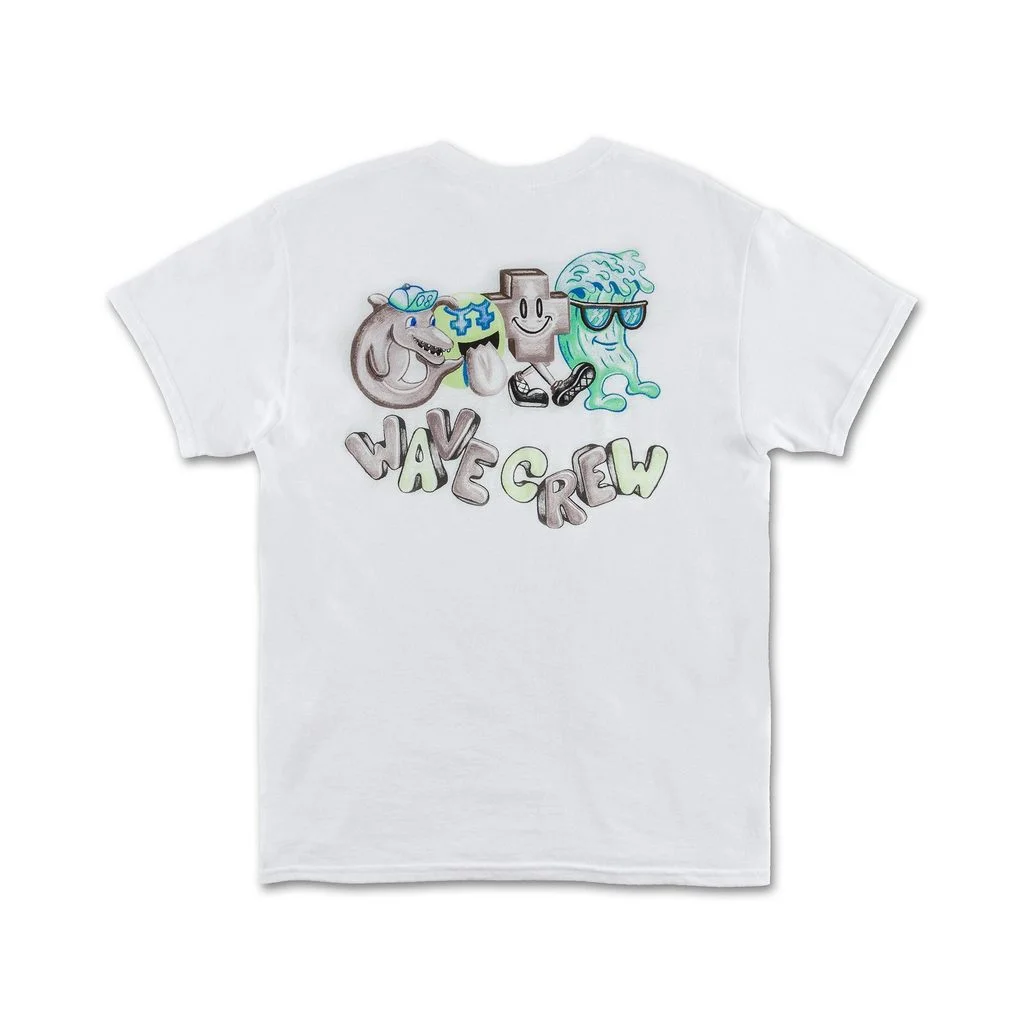 Pink Dolphin Wave Crew Friends Tee Spring '19 (White)
