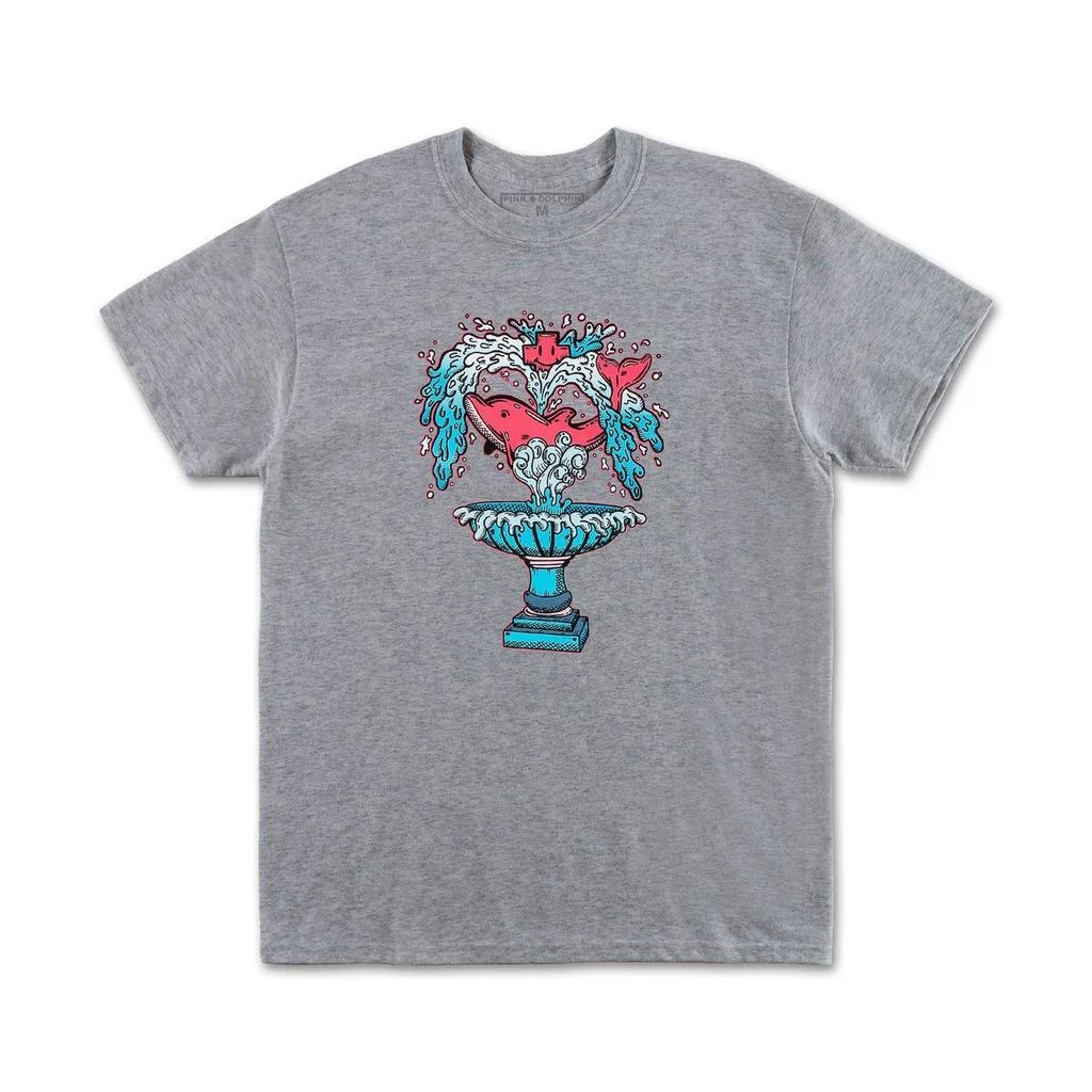 Pink Dolphin Wave Fountain Tee Summer '19 (Grey)