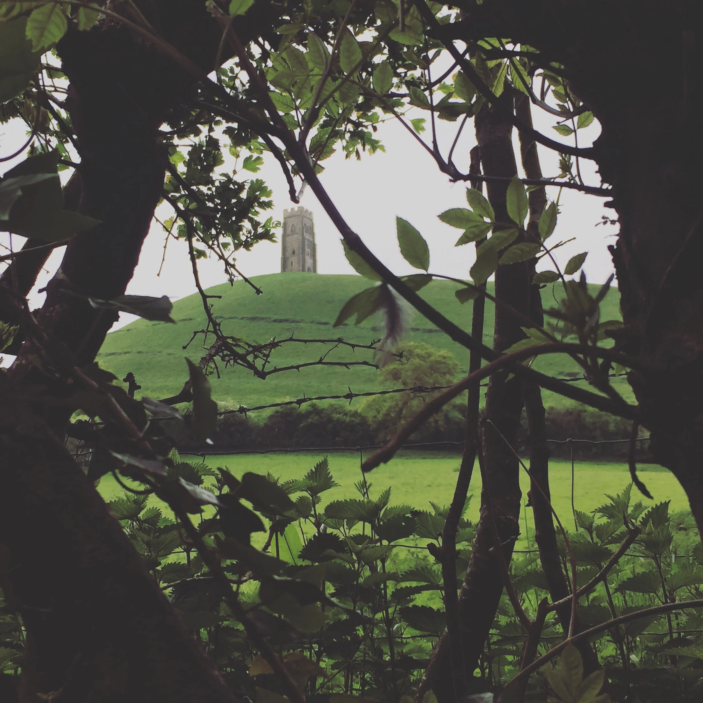 Glastonbury Tor in Avalon, United Kingdom - May 2017
