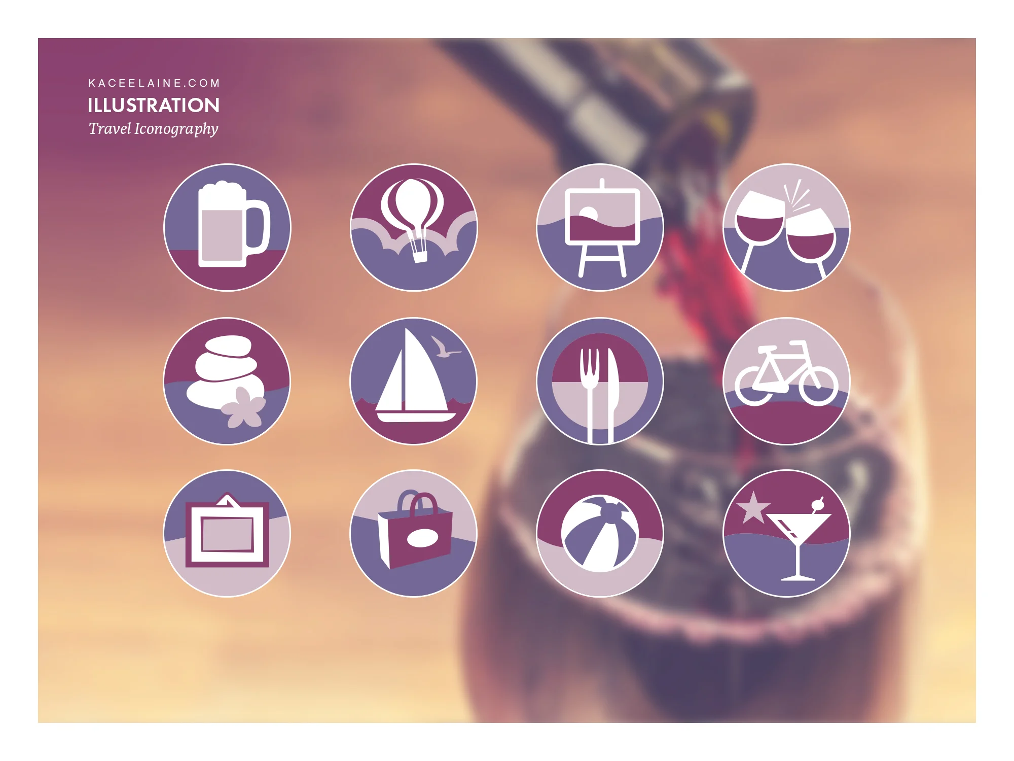 Travel Iconography Illustration