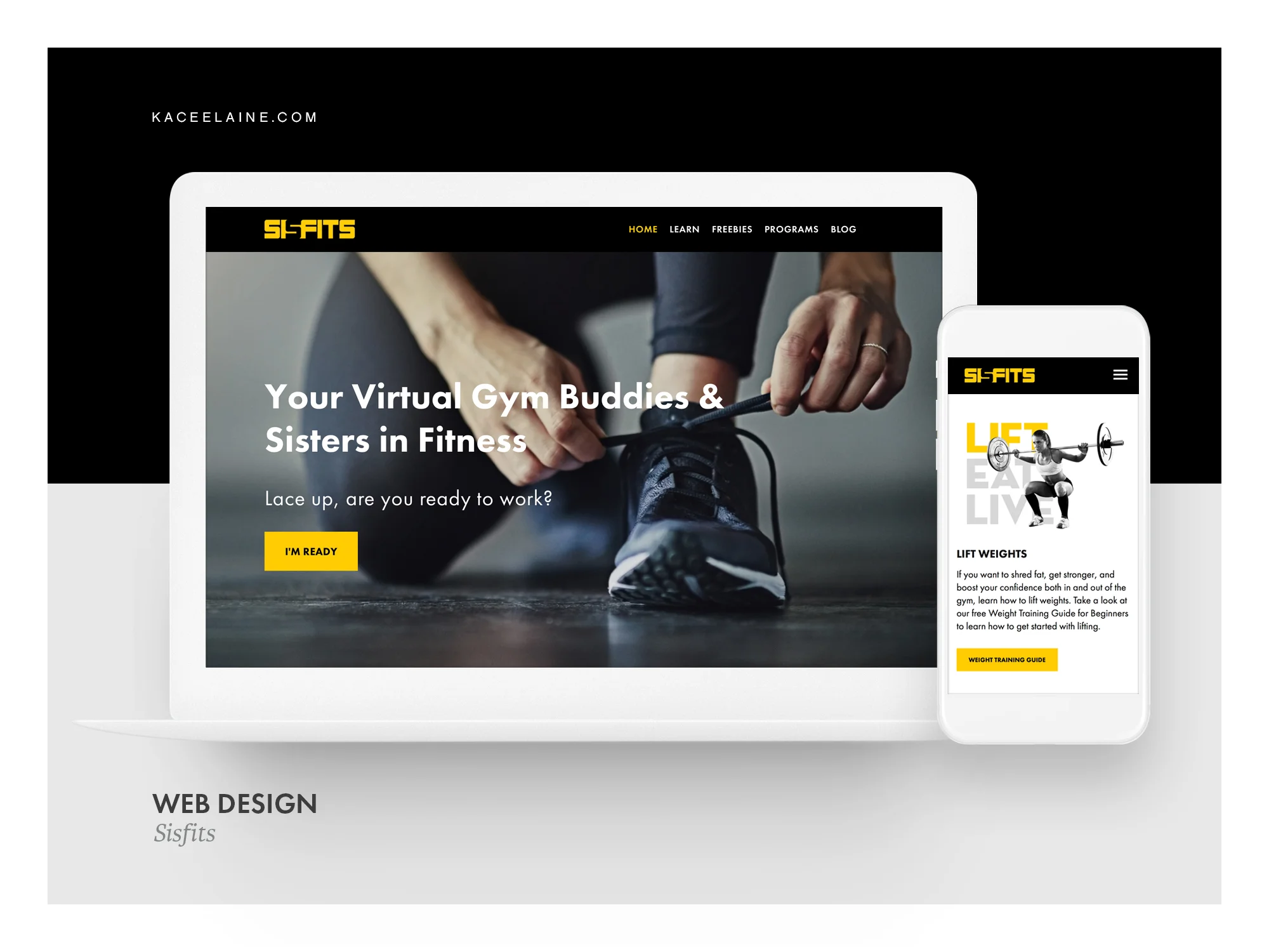 Squarespace Web Design for Sisfits