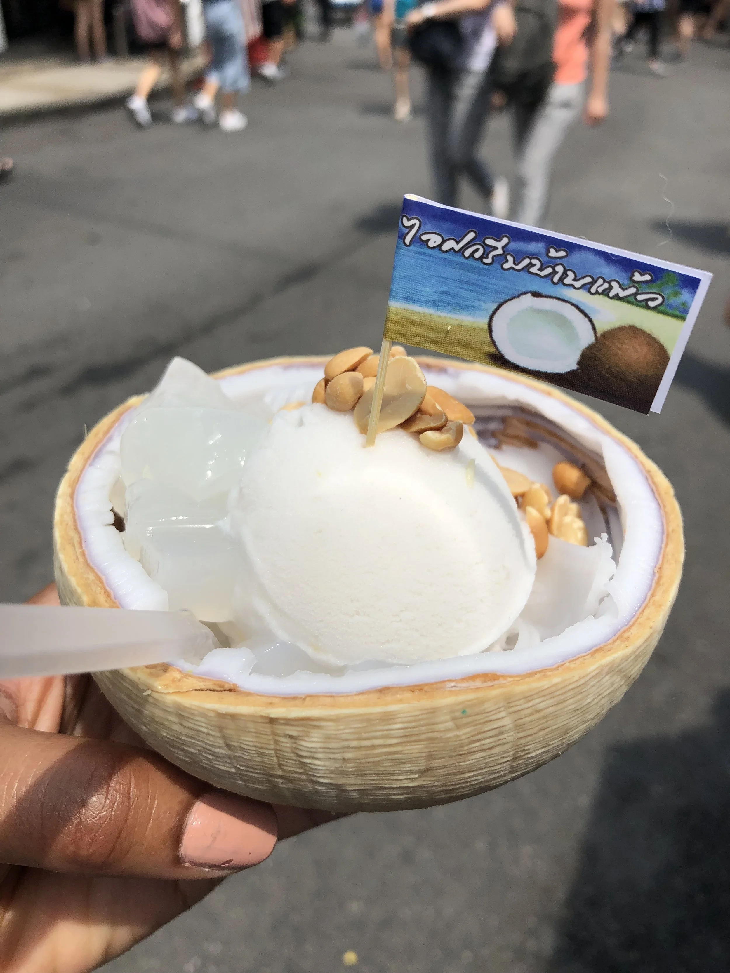 Coconut Ice Cream at Chatuchak Weekend Market