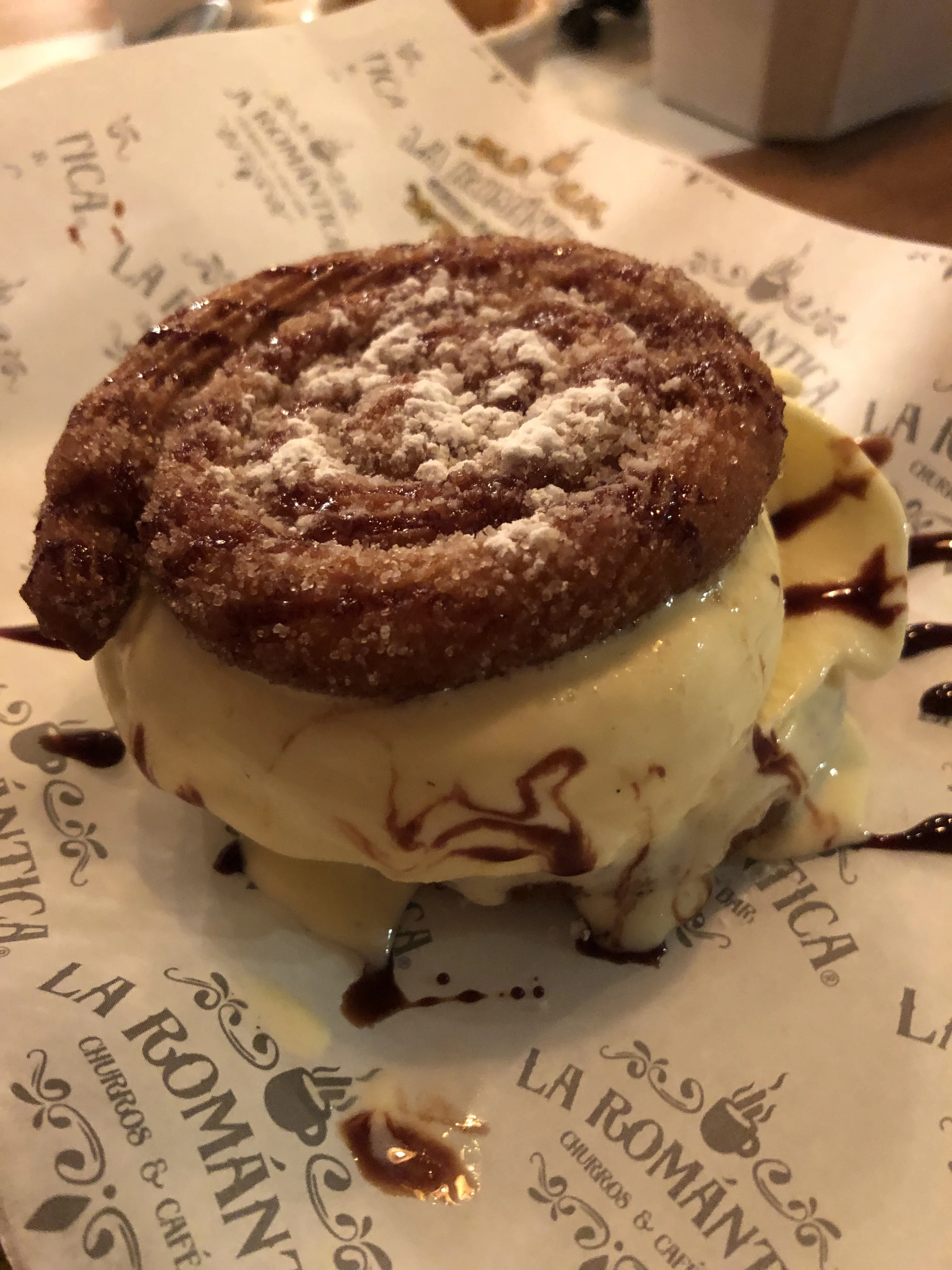 Photo: Churro Ice Cream Sandwhich