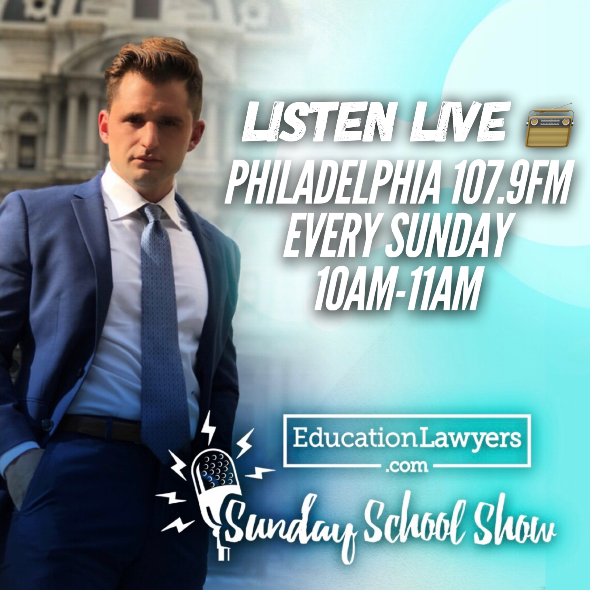 Check out Joe Montgomery live on the radio every Sunday from 10am-11am on Philly 107.9FM - The "Sunday School Show," Talking ALL things Education!