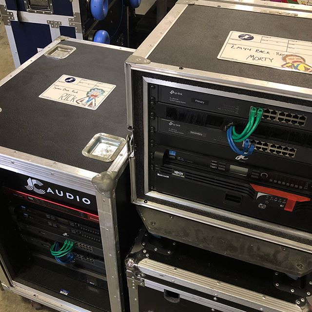 D R I V E
@lakeprocessing LM44 System processing racks over redundant Dante networks with @wearefocusrite D16R interfacing. &ldquo;Rick&rdquo; for the main drive with &ldquo;Morty&rdquo; being used for delays. 
#audio #systemprocessing #systemenginee