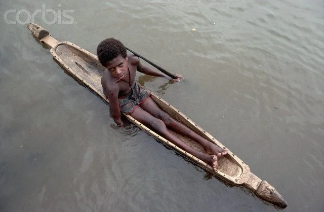 Asmat canoe