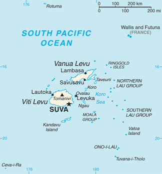 FIJI MAP